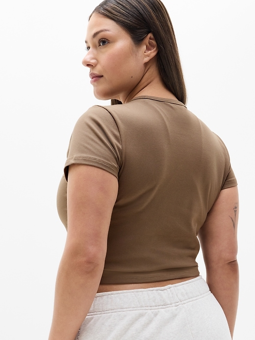 Image number 6 showing, Signature Rib Crop Tee