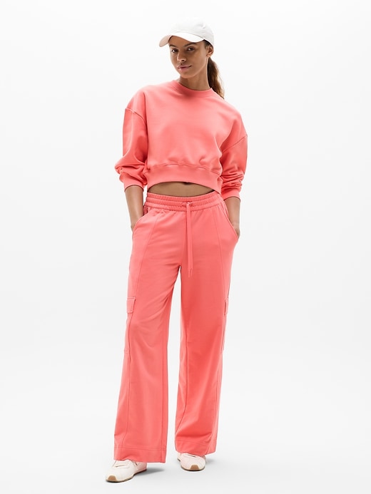 Image number 3 showing, Heavyweight Terry Crop Crew Sweatshirt