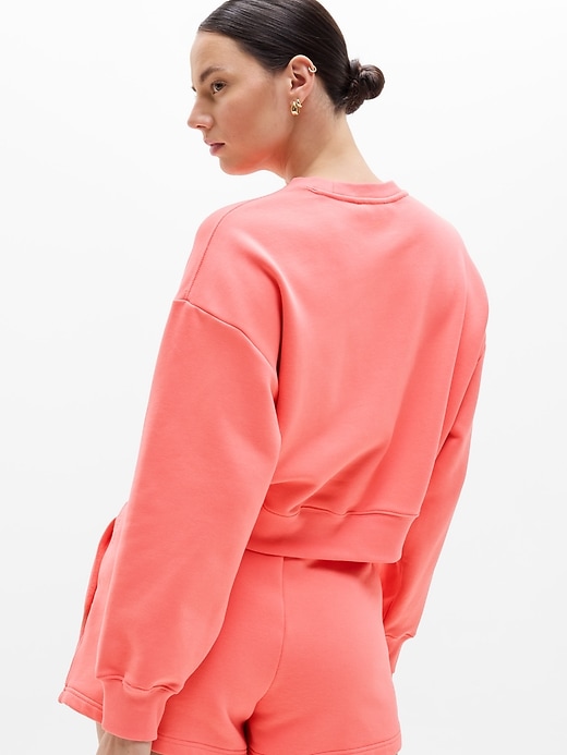 Image number 7 showing, Heavyweight Terry Crop Crew Sweatshirt
