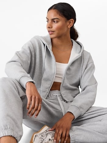 Forever Fleece Crop Full Zip