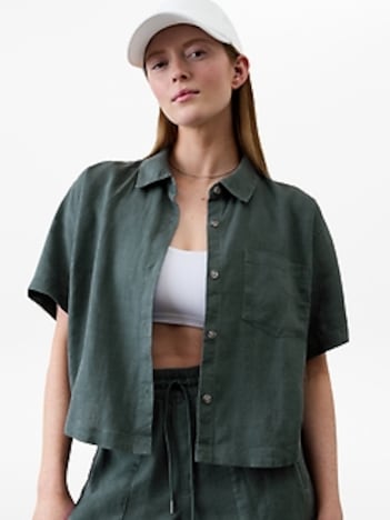 Retreat Linen Short Sleeve Shirt